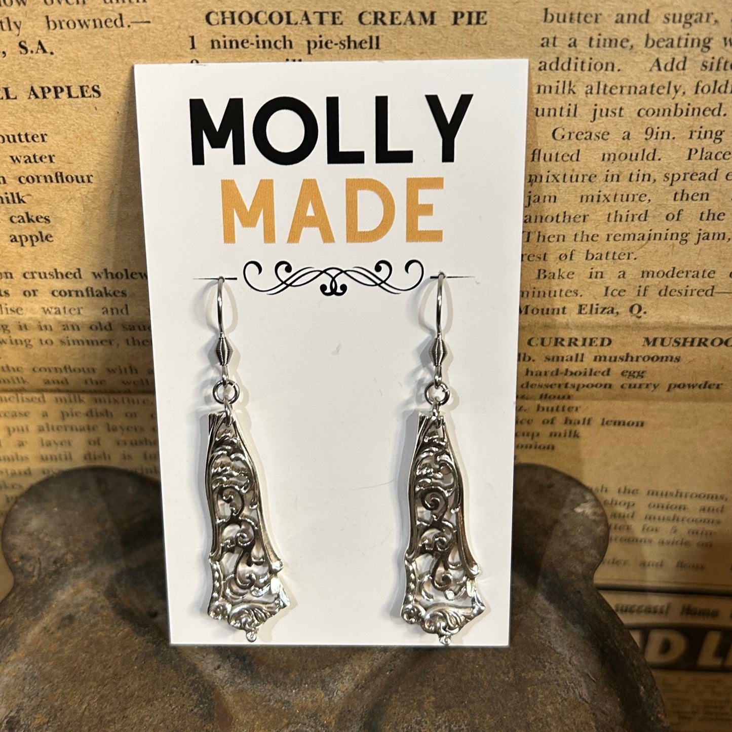 1905 Sterling Silver Filigree Earrings