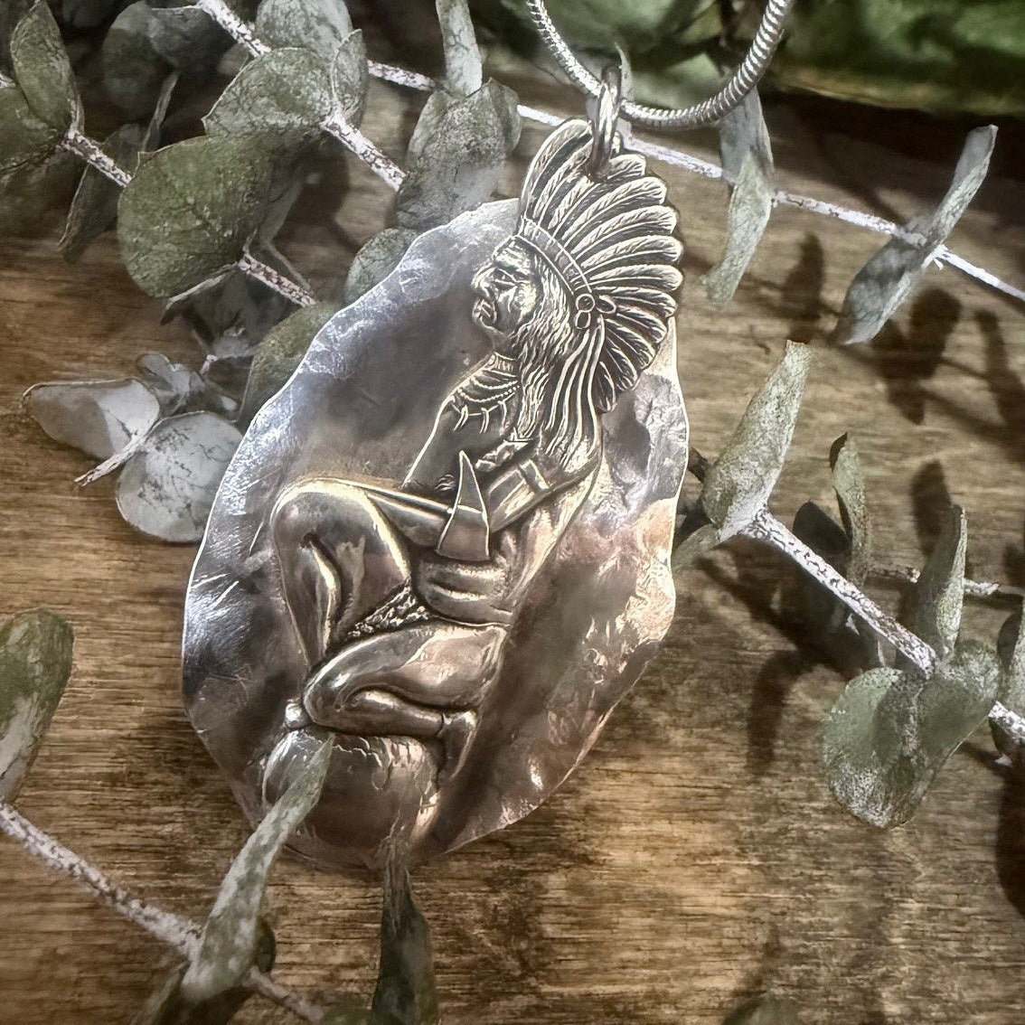 Sterling Silver Indian Necklace