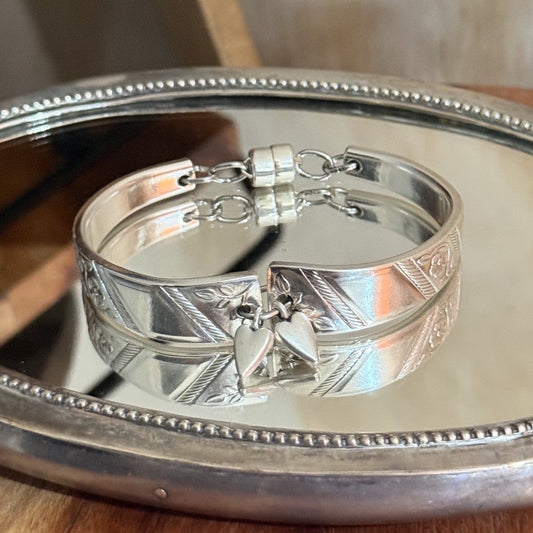 Vintage Viners England Floral Spoon Handle Bracelet