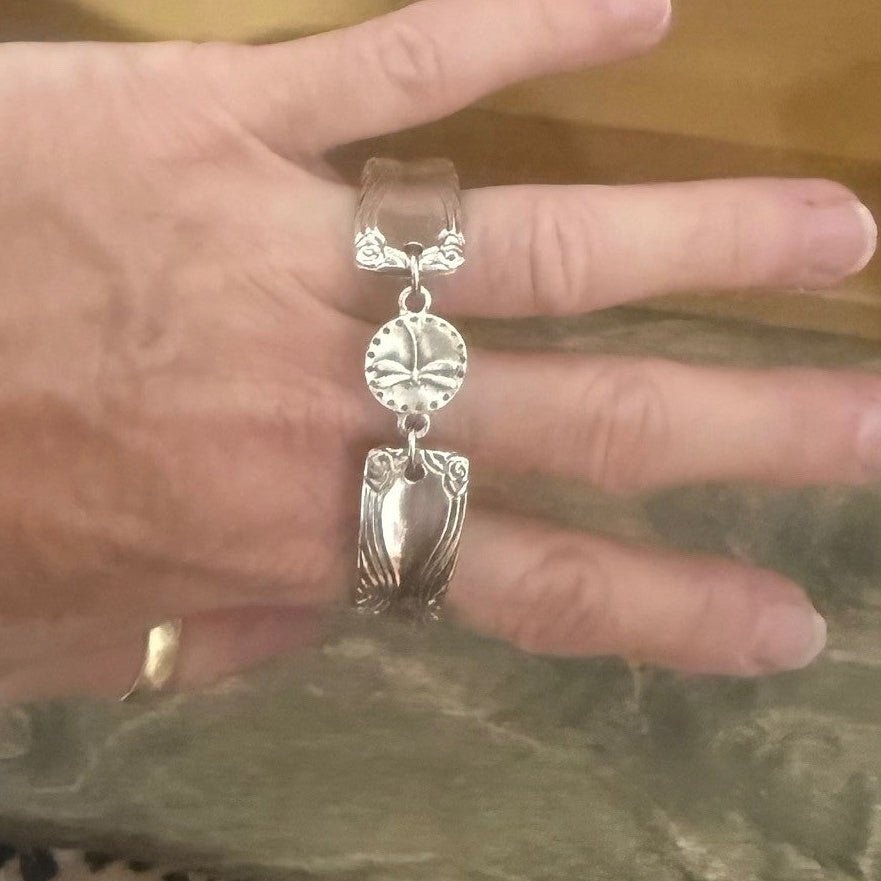 Silverware Dragonfly Vintage Bracelet