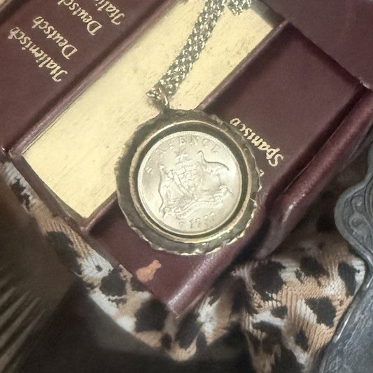 1957 Sixpence Coin Necklace