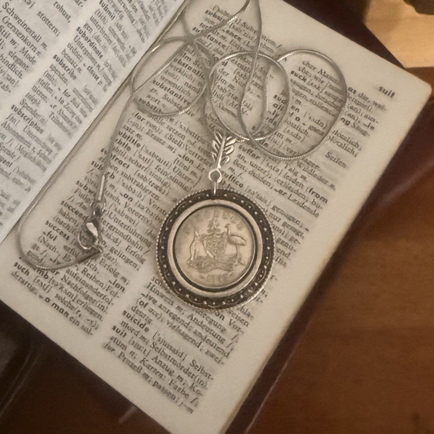 1955 Australian Sixpence Coin Necklace