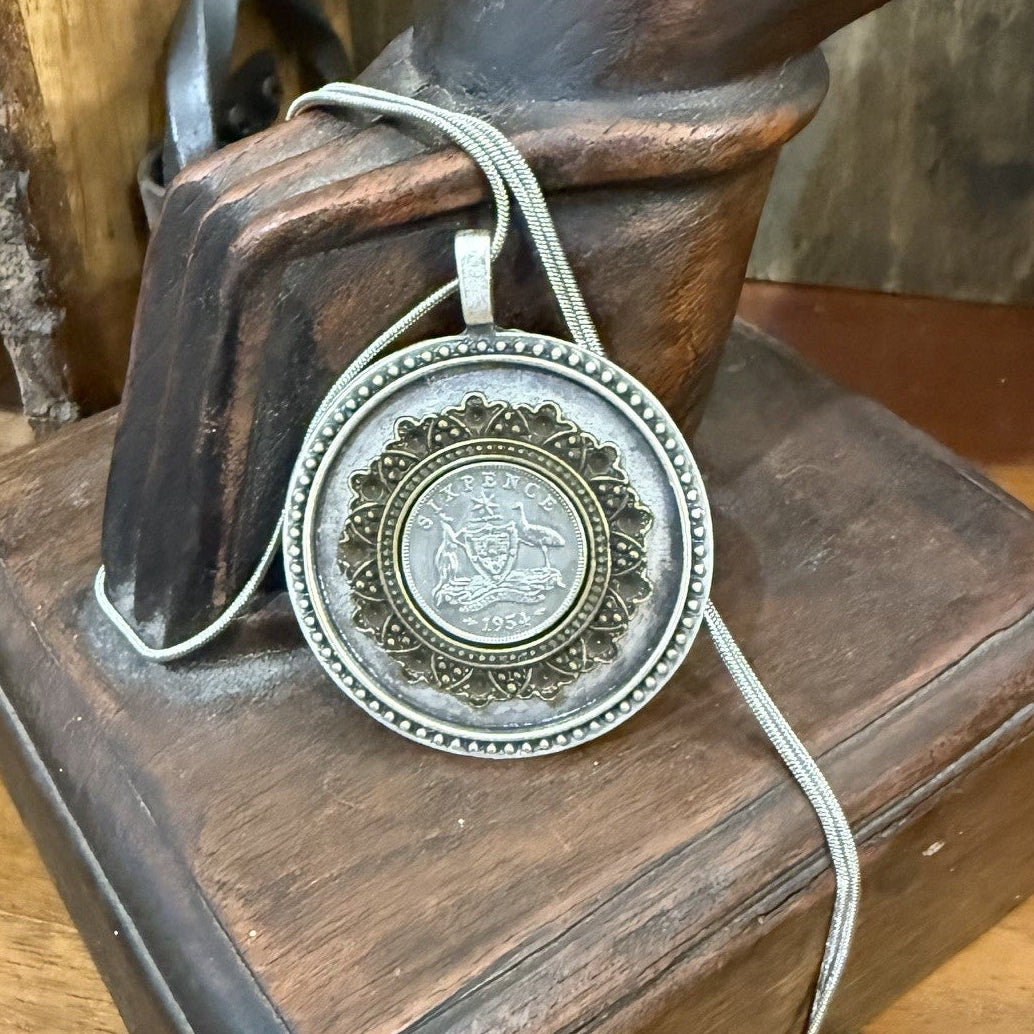 1954 Australian Sixpence Necklace