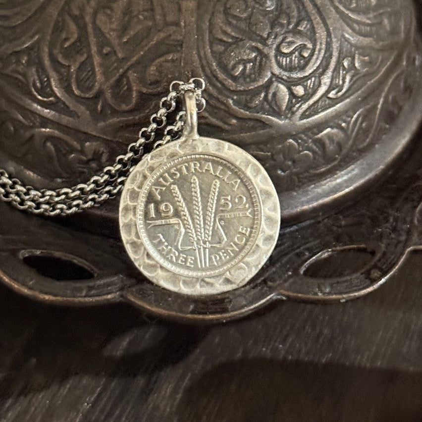 1952 Australian Threepence Necklace