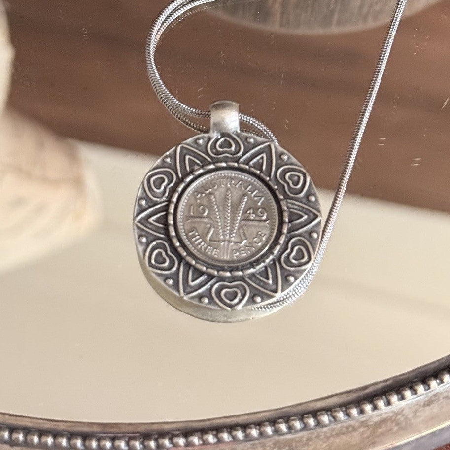 1949 Australian Threepence Necklace