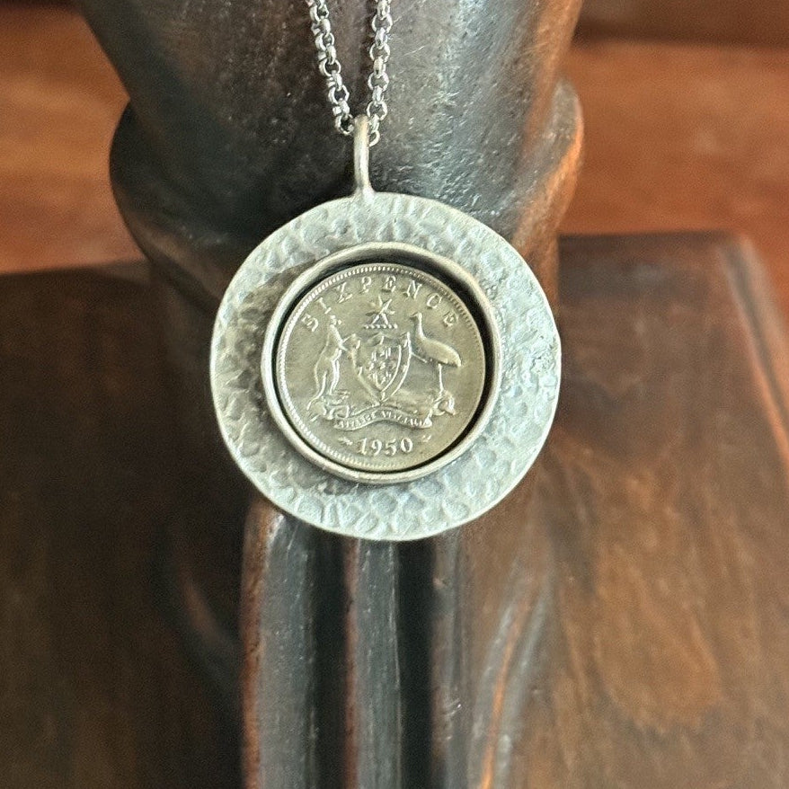 1950 Australian Sixpence Necklace
