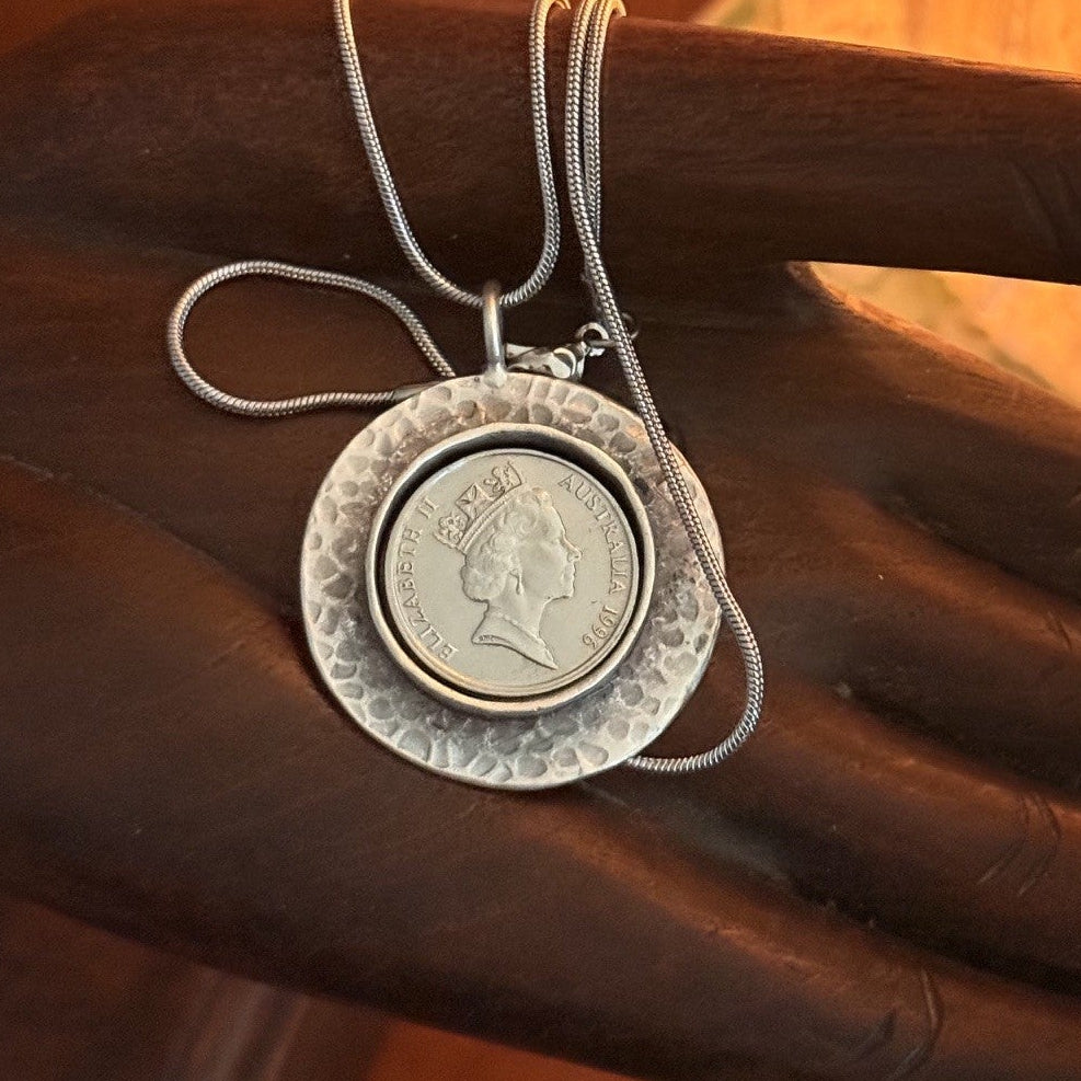 1996 Australian 10 Cent Coin Necklace