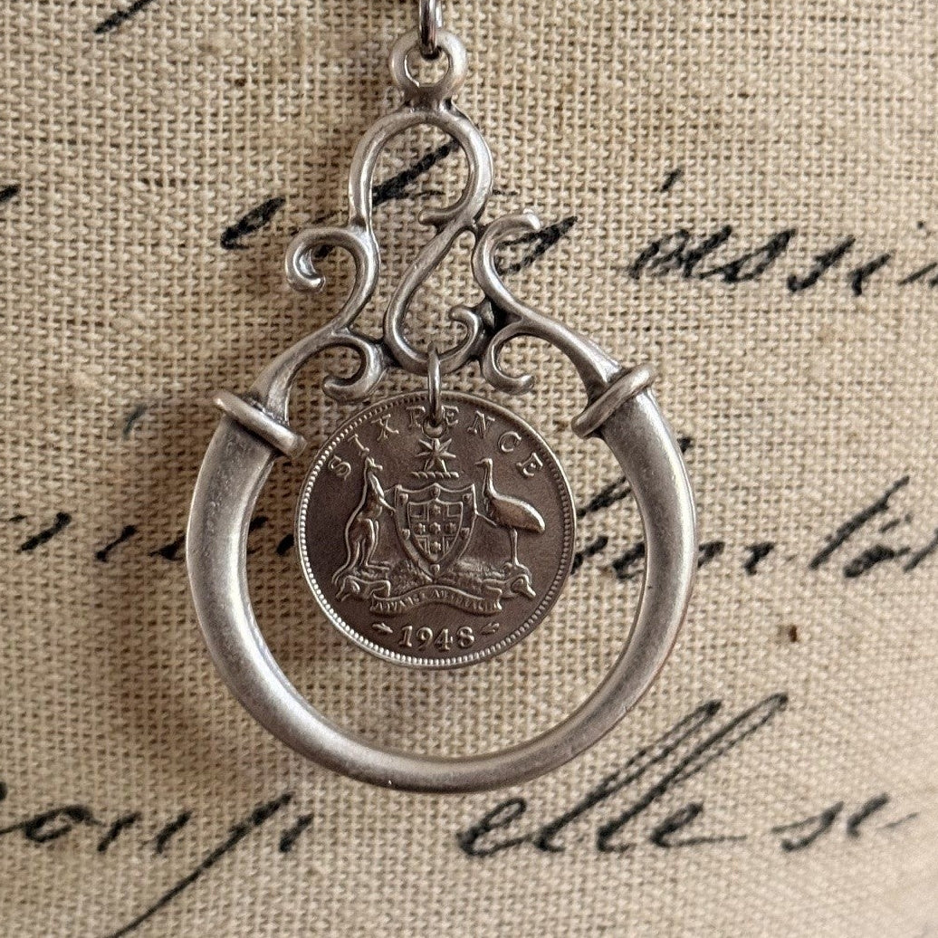 1948 Australian Sixpence Necklace