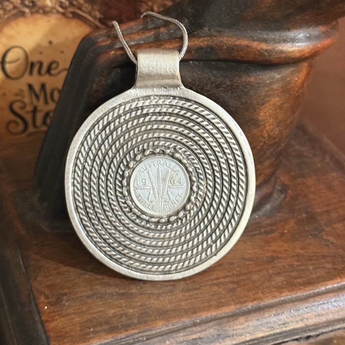 1964 Australian Threepence Coin Necklace
