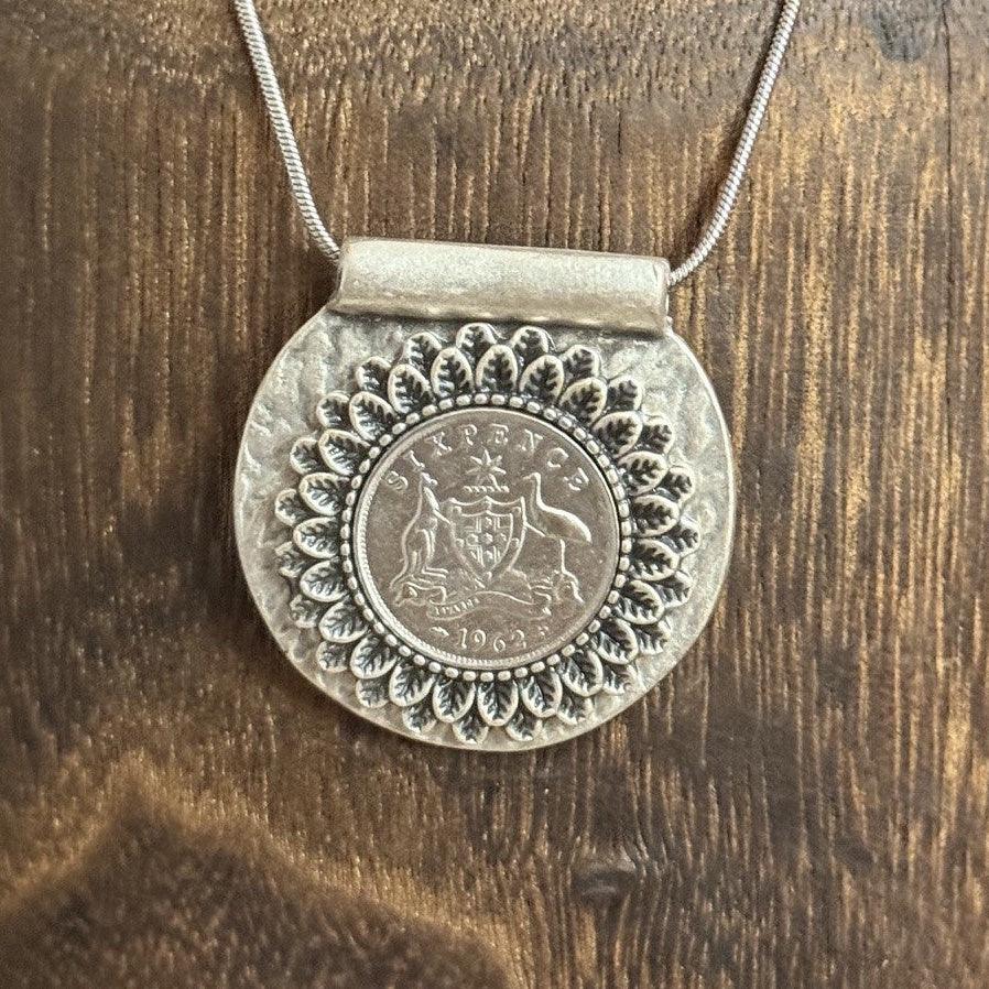 1962 Australian Sixpence Necklace