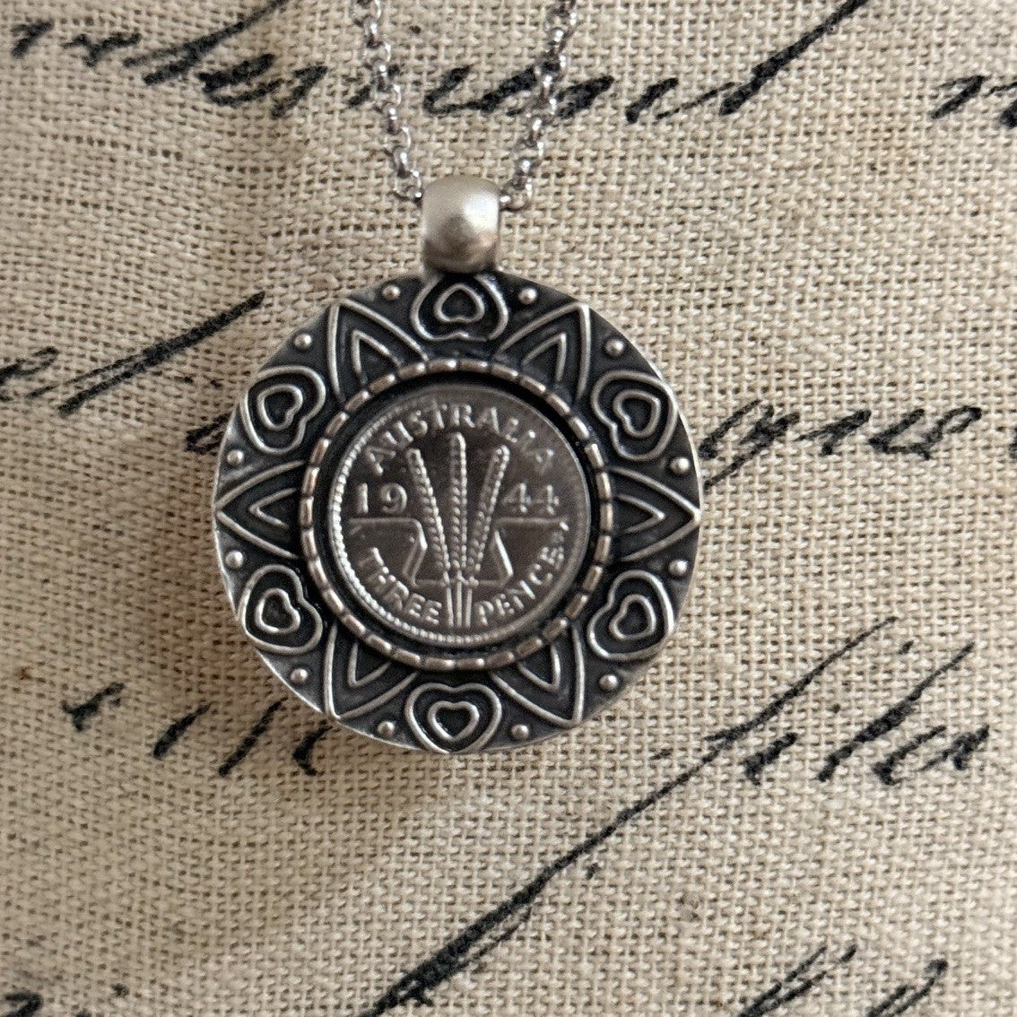 1944 Australian Threepence Necklace