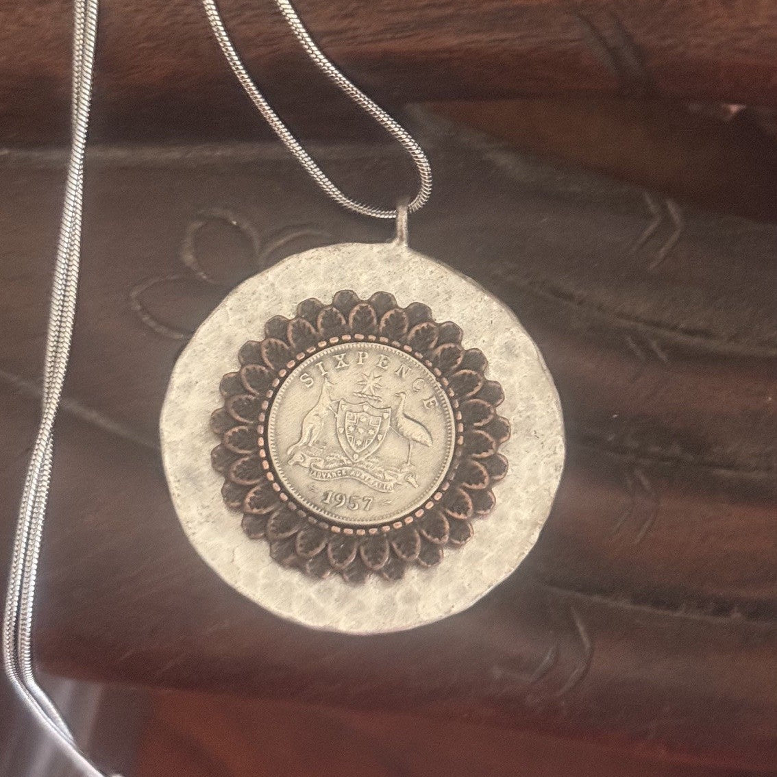 1957 Australian Sixpence Necklace