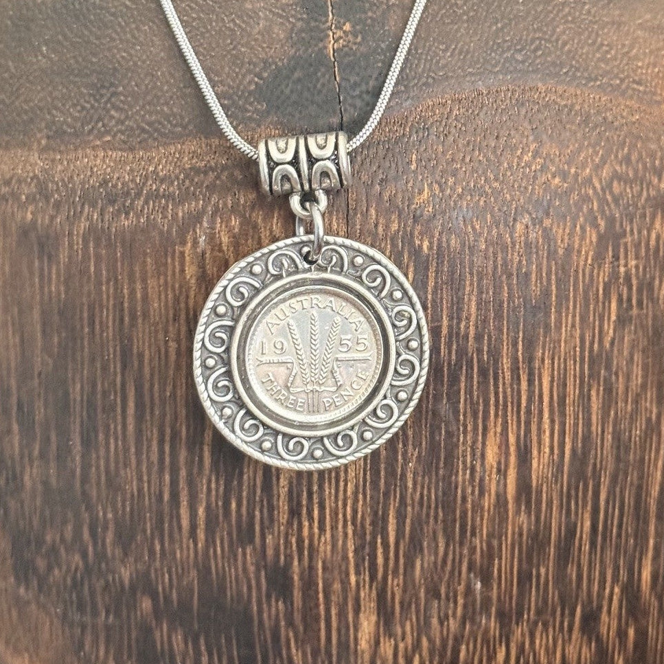 1955 Australian Threepence Necklace