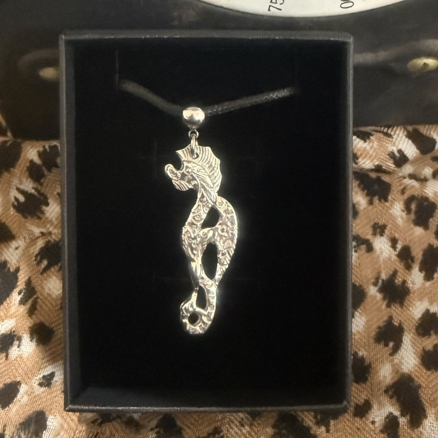 Vintage Seahorse Necklace – Repurposed Spoon Handle
