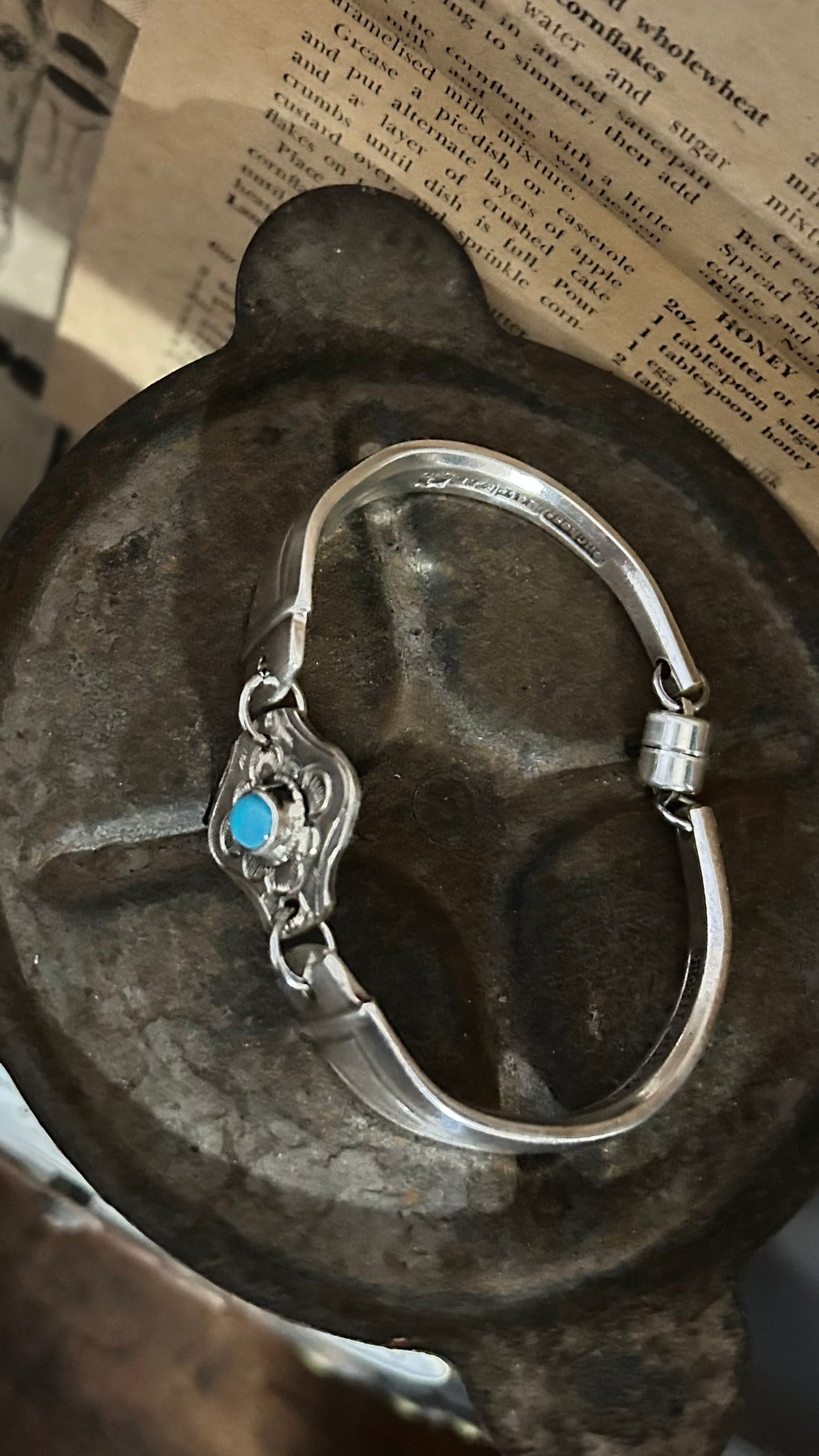 Silverware Tibetan Bracelet