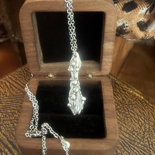 Sterling Silver Floral Necklace