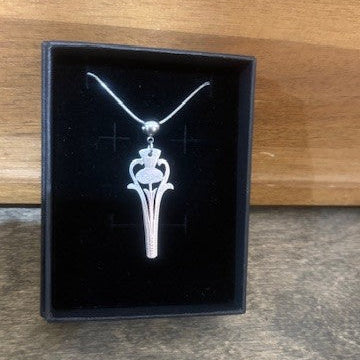 1950s Vintage Thistle Spoon Necklace