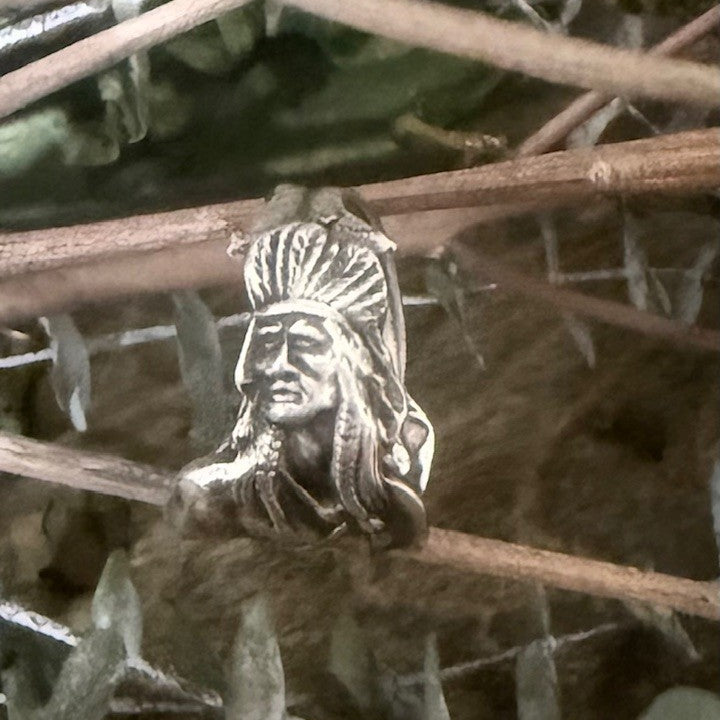 Sterling Silver Native Chief Ring