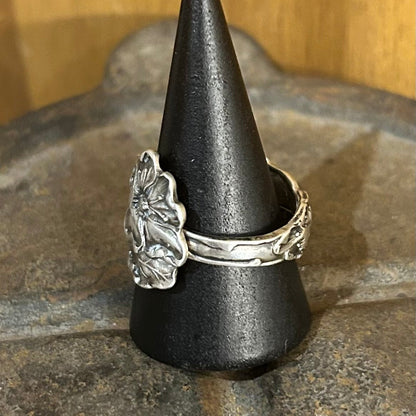 Sterling Silver Ring - 5 Petal Wild Rose