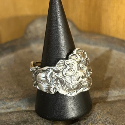 Sterling Silver Ring - 5 Petal Wild Rose
