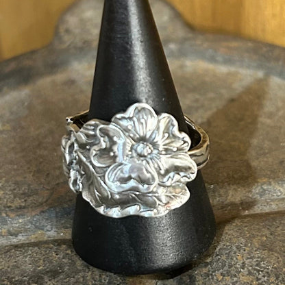 Sterling Silver Ring - 5 Petal Wild Rose