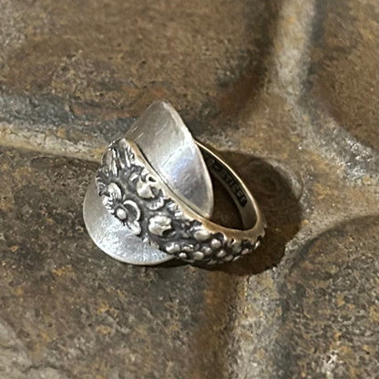 Sterling Silver Spoon Ring - 1892 Rose
