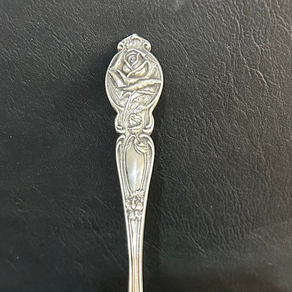 Sterling Silver Ring - Raised Rose Design