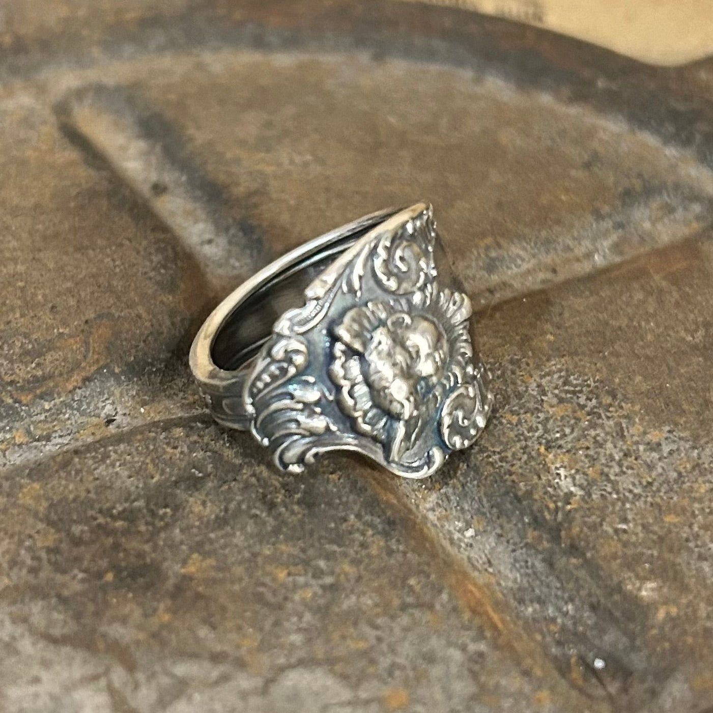 Sterling Silver Ring - 1895 Cherub