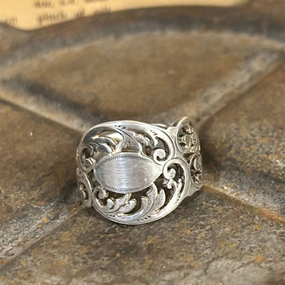 Sterling Silver Ring - 1898 Scroll