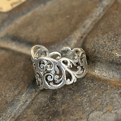 Sterling Silver Ring - 1898 Scroll