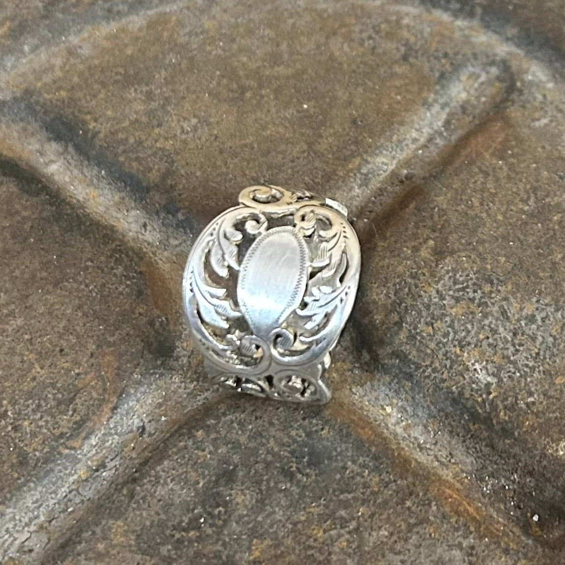 Sterling Silver Ring - 1898 Scroll
