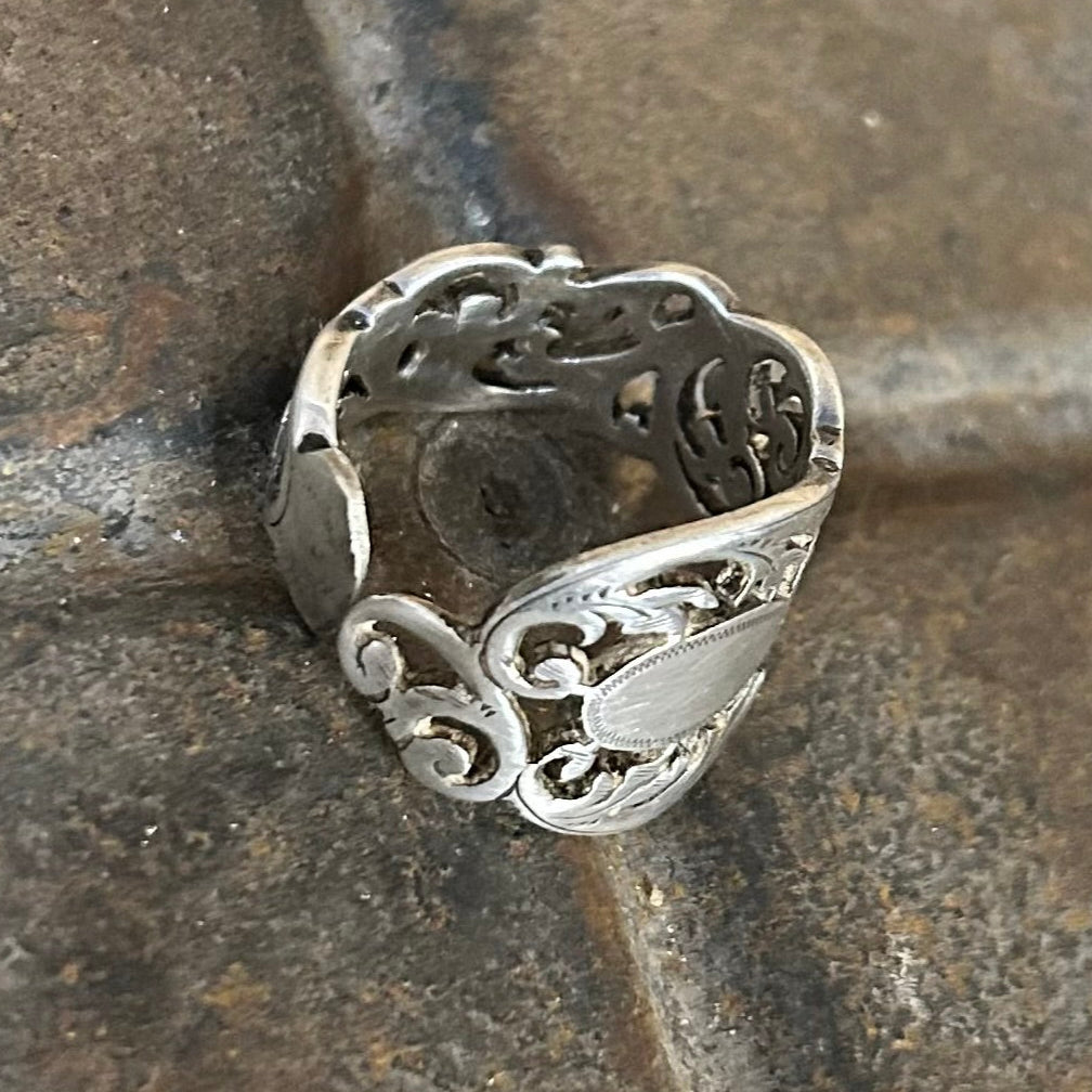 Sterling Silver Ring - 1898 Scroll