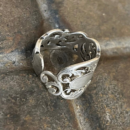 Sterling Silver Ring - 1898 Scroll