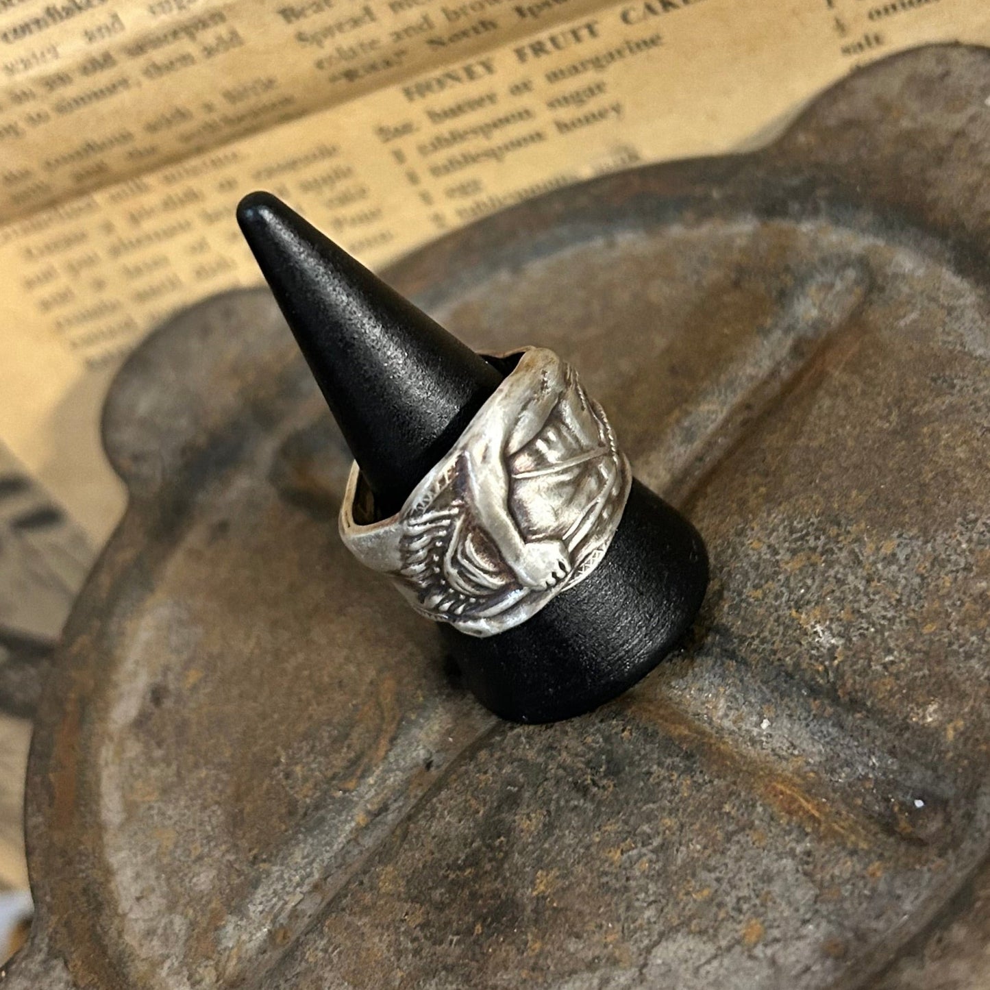 Sterling Silver Ring - 1900s Native Chief