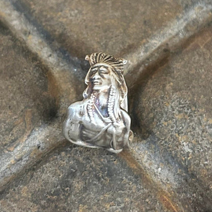 Sterling Silver Ring - 1900s Native Chief