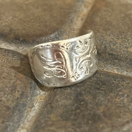Sterling Silver 1919 Monogram Ring
