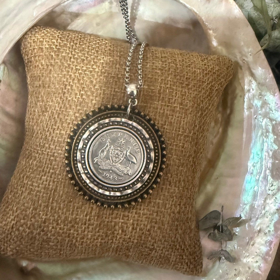 1943 Sixpence Blended Tone Necklace