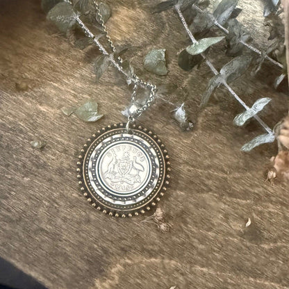 1943 Sixpence Blended Tone Necklace
