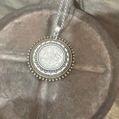 1943 Sixpence Blended Tone Necklace