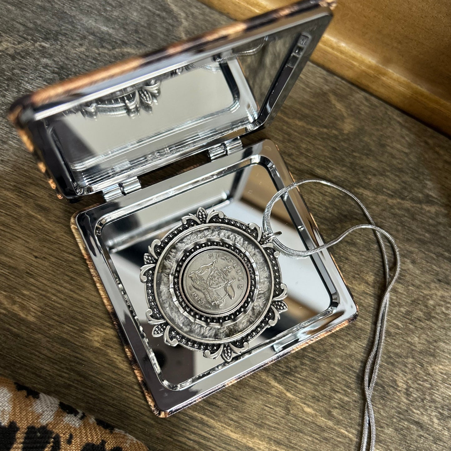 1951 Sixpence “Layered Heritage Disc” Necklace