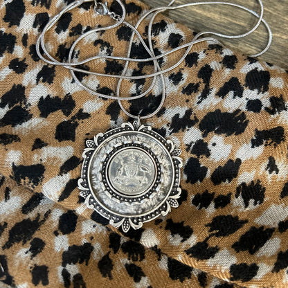 1951 Sixpence “Layered Heritage Disc” Necklace