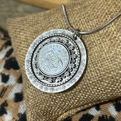 1952 Sixpence “Keepsake” Necklace