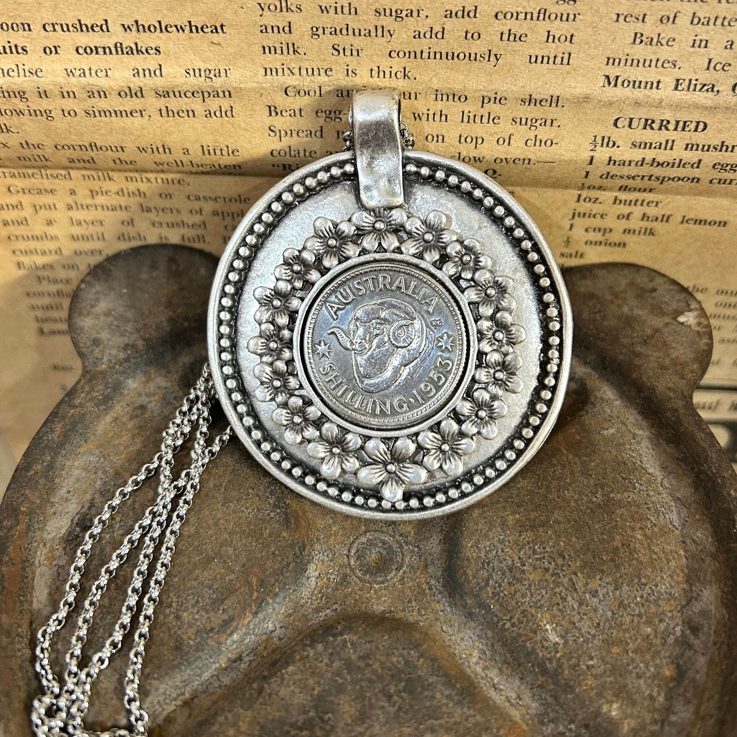 Coin Necklace - Bold 1953 Iconic Merino - Molly Made