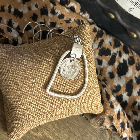 1954 Sixpence Organic Surround Necklace