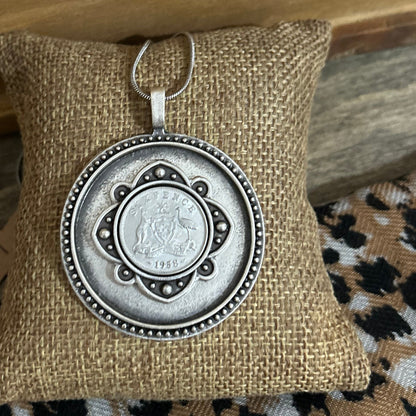 1958 Sixpence “Bold History” Necklace