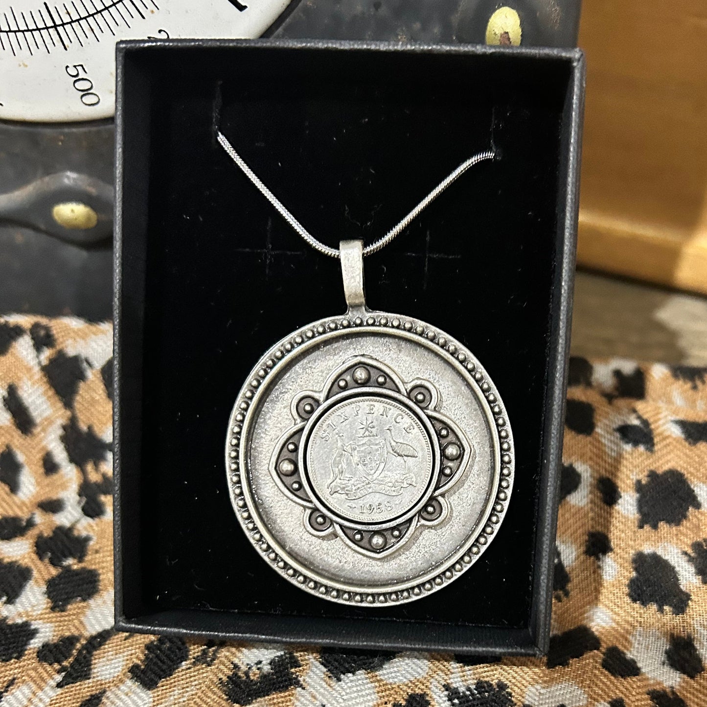 1958 Sixpence “Bold History” Necklace