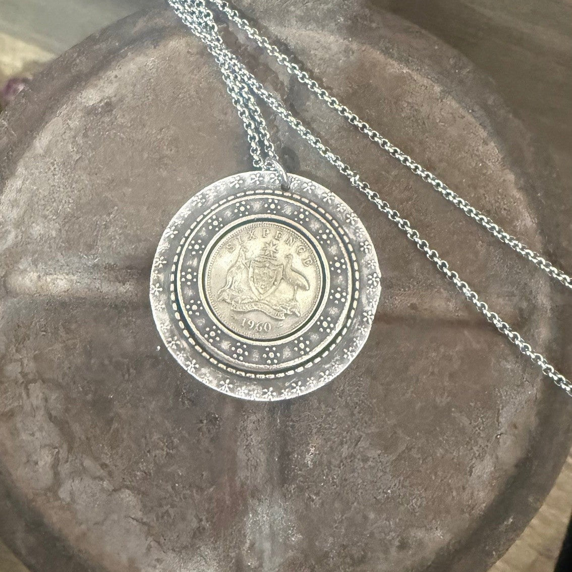 1960 Sixpence Necklace