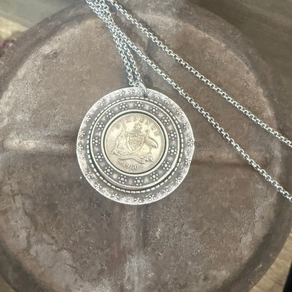1960 Sixpence Necklace