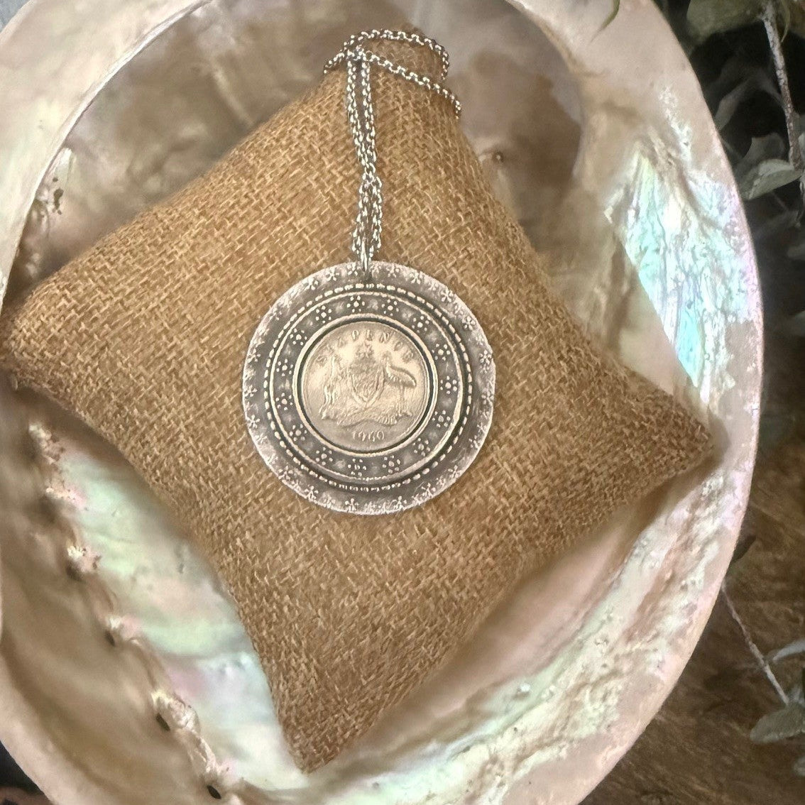 1960 Sixpence Necklace