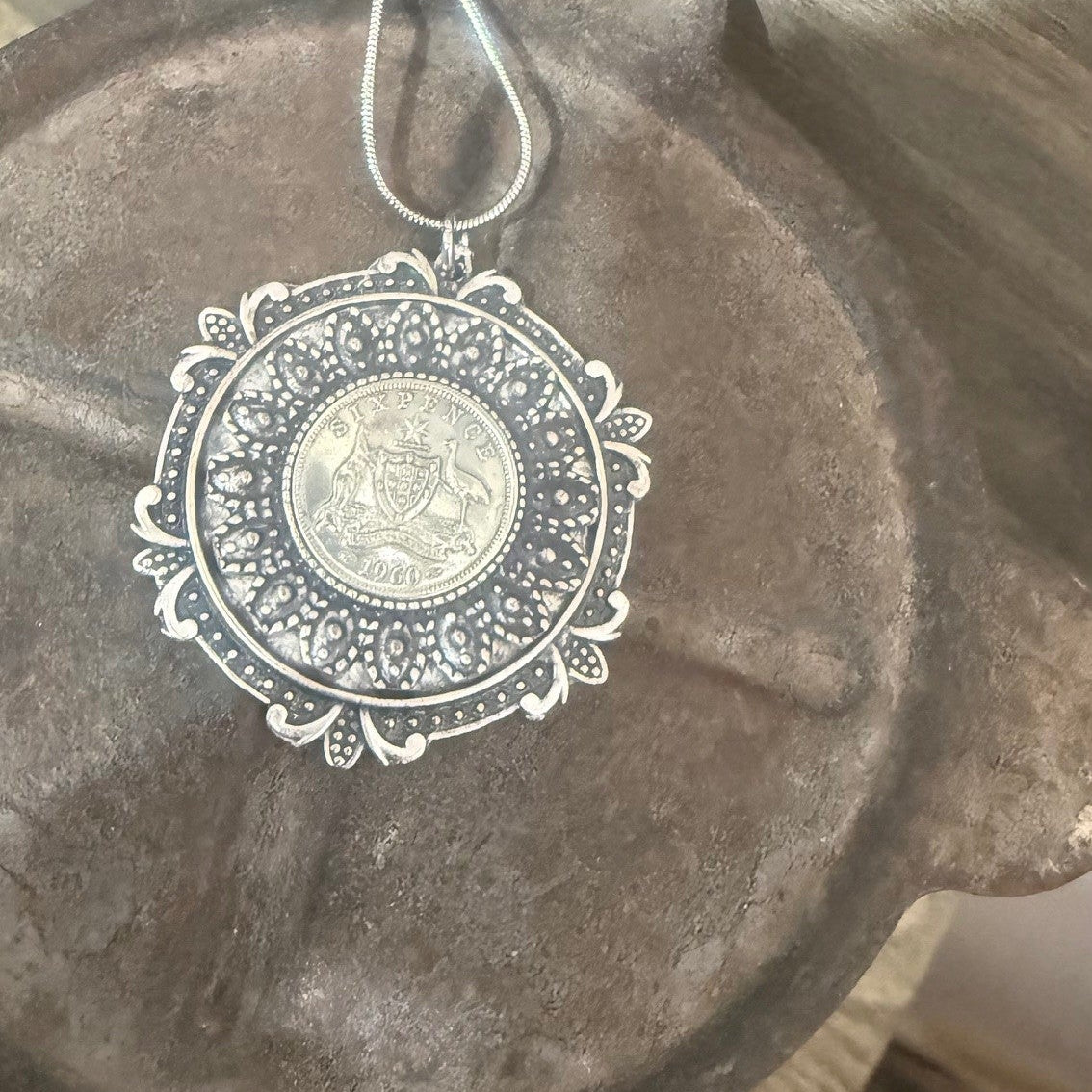 1960 Decorative Coin Necklace